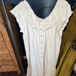 Free People White Maxi Dress